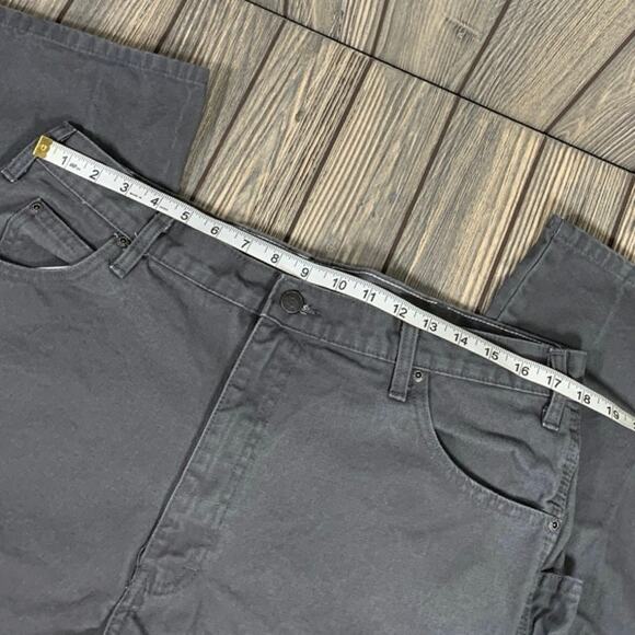 Dickies Men Carpenter Cotton Canvas Workwear Pants Gray Size 38x30 Grunge - Picture 3 of 9